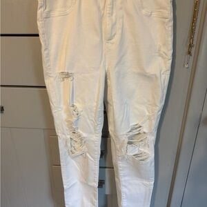 American Eagle Outfitters Cream Jeans
